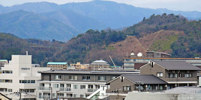 洛北阪急スクエアからの眺望